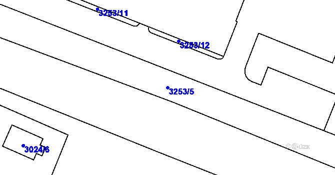Parcela st. 3253/5 v KÚ Dubňany, Katastrální mapa