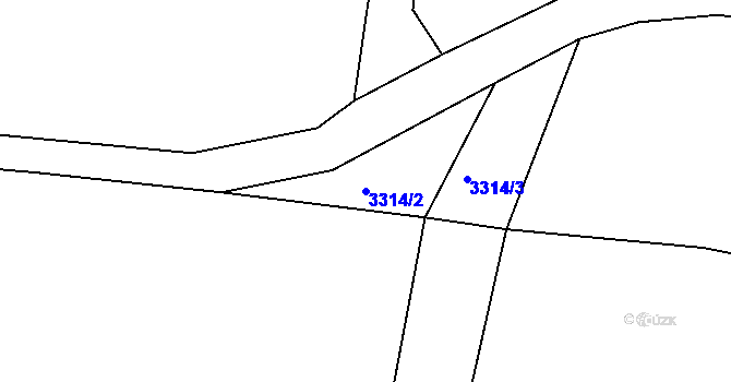 Parcela st. 3314/2 v KÚ Dubnice pod Ralskem, Katastrální mapa