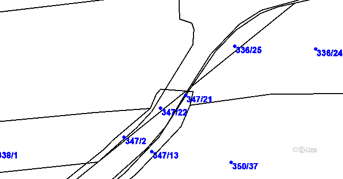 Parcela st. 336/26 v KÚ Dubno, Katastrální mapa
