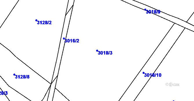 Parcela st. 3018/3 v KÚ Duchcov, Katastrální mapa