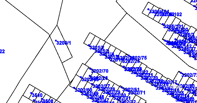 Parcela st. 3201/4 v KÚ Duchcov, Katastrální mapa