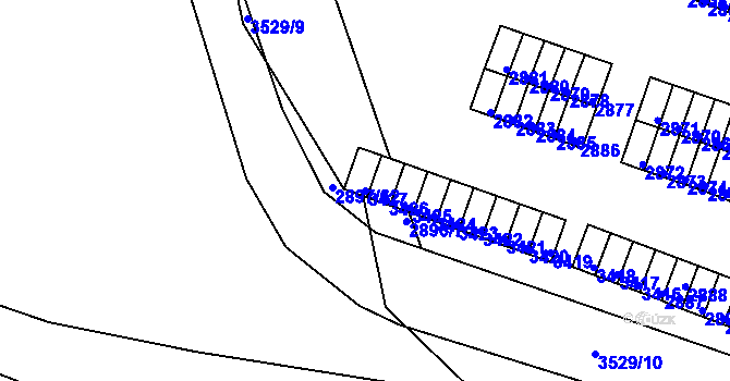 Parcela st. 3427 v KÚ Duchcov, Katastrální mapa