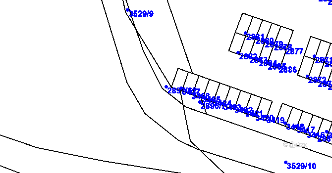 Parcela st. 2897/62 v KÚ Duchcov, Katastrální mapa