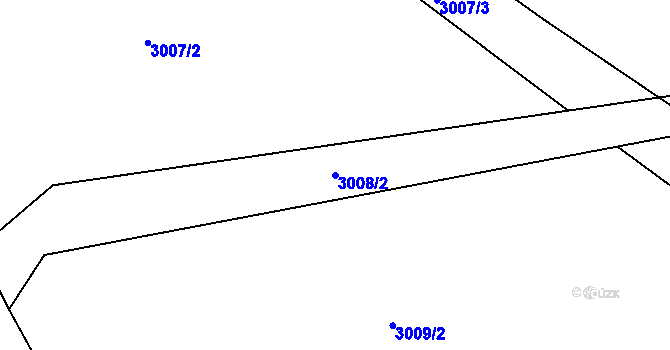 Parcela st. 3008/2 v KÚ Duchcov, Katastrální mapa