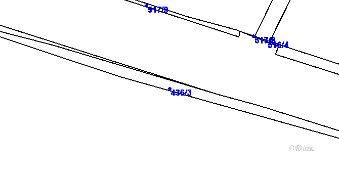 Parcela st. 436/3 v KÚ Dukovany, Katastrální mapa