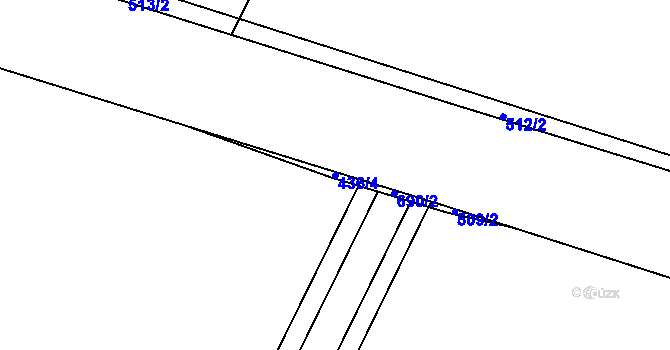 Parcela st. 436/4 v KÚ Dukovany, Katastrální mapa