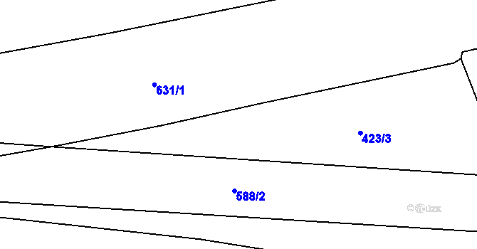 Parcela st. 440/14 v KÚ Dušníky, Katastrální mapa