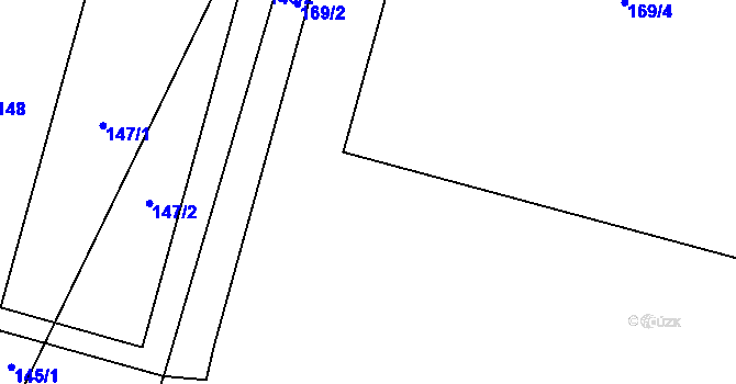 Parcela st. 169/5 v KÚ Velký Karlov, Katastrální mapa