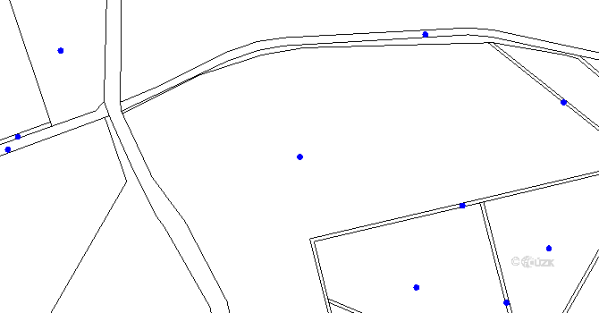 Parcela st. 287/3 v KÚ Dymokury, Katastrální mapa