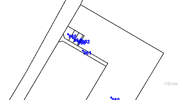 Parcela st. 120/1 v KÚ Lhota u Dynína, Katastrální mapa