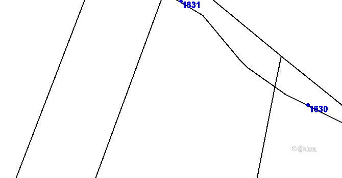 Parcela st. 1106/2 v KÚ Dýšina, Katastrální mapa