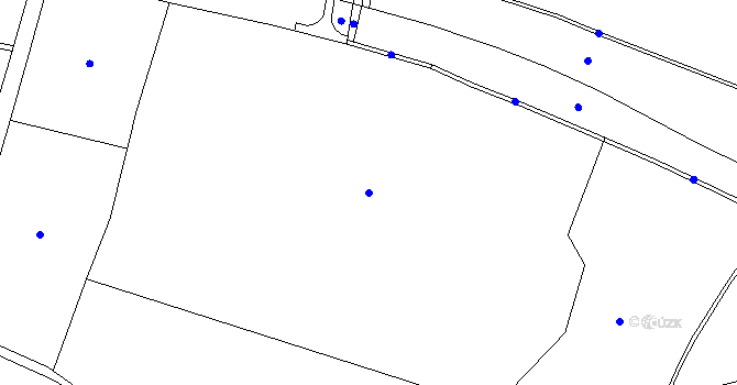 Parcela st. 238/1 v KÚ Džbánov u Litomyšle, Katastrální mapa