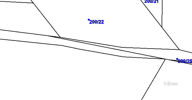 Parcela st. 200/32 v KÚ Ejpovice, Katastrální mapa