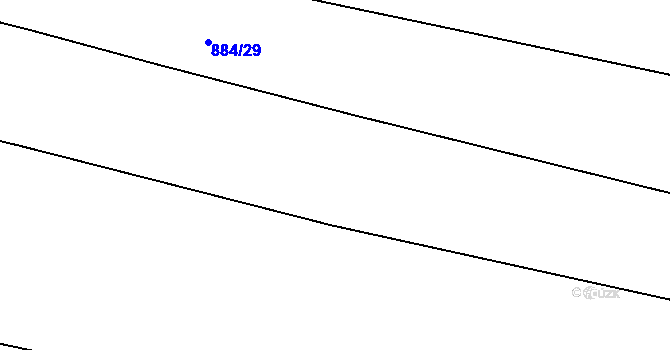 Parcela st. 884/21 v KÚ Ejpovice, Katastrální mapa