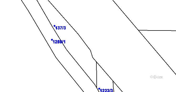 Parcela st. 137/5 v KÚ Ejpovice, Katastrální mapa