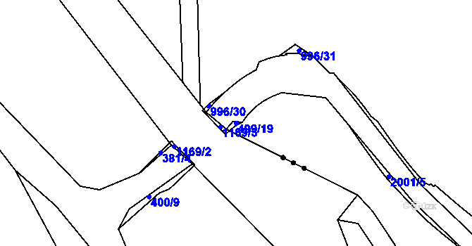 Parcela st. 499/19 v KÚ Smolné Pece, Katastrální mapa