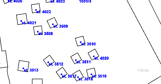 Parcela st. 3510 v KÚ Frenštát pod Radhoštěm, Katastrální mapa