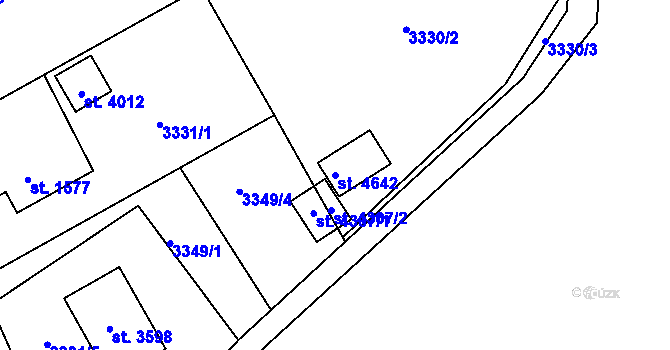 Parcela st. 4642 v KÚ Frenštát pod Radhoštěm, Katastrální mapa