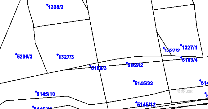 Parcela st. 5364/9 v KÚ Místek, Katastrální mapa