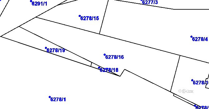 Parcela st. 6278/16 v KÚ Frýdek, Katastrální mapa