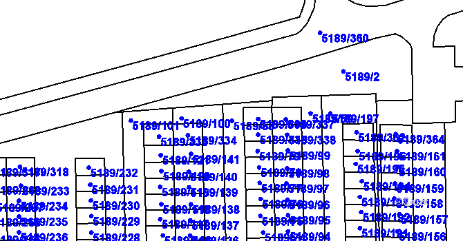Parcela st. 5189/58 v KÚ Frýdek, Katastrální mapa