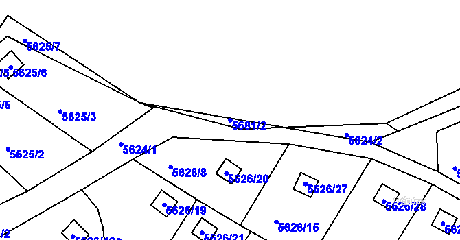 Parcela st. 5681/2 v KÚ Frýdek, Katastrální mapa