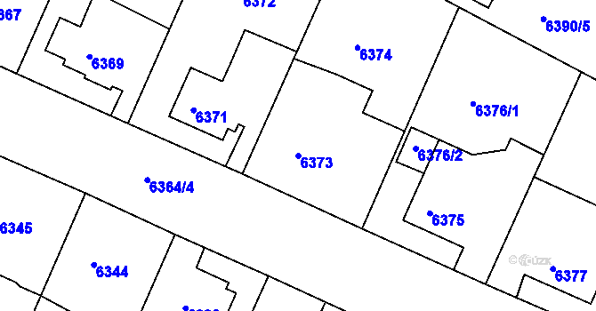 Parcela st. 6373 v KÚ Frýdek, Katastrální mapa