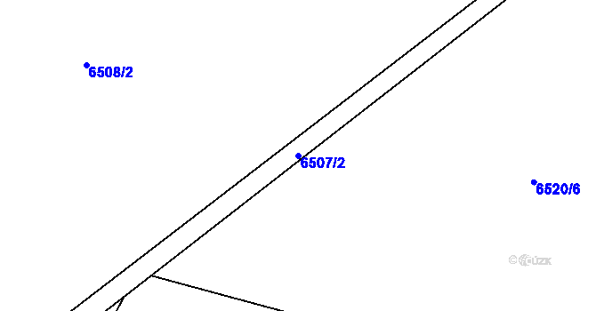 Parcela st. 6507/2 v KÚ Frýdek, Katastrální mapa