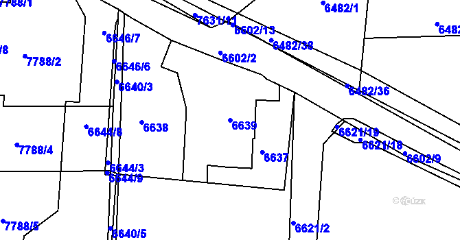 Parcela st. 6639 v KÚ Frýdek, Katastrální mapa