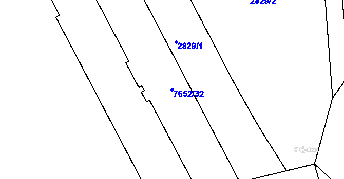 Parcela st. 7652/32 v KÚ Frýdek, Katastrální mapa