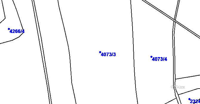 Parcela st. 4073/3 v KÚ Frýdlant, Katastrální mapa