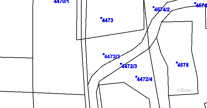Parcela st. 4472/2 v KÚ Frýdlant, Katastrální mapa