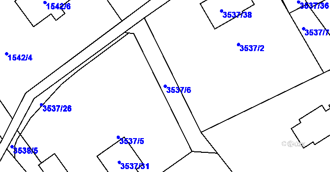 Parcela st. 3537/6 v KÚ Frýdlant, Katastrální mapa