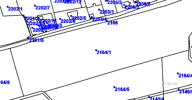 Parcela st. 2164/1 v KÚ Frýdlant nad Ostravicí, Katastrální mapa