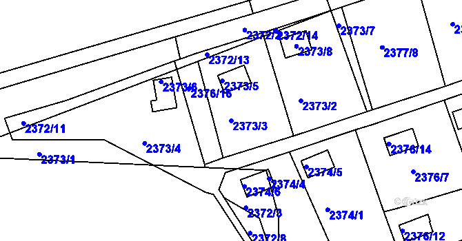 Parcela st. 2373/3 v KÚ Frýdlant nad Ostravicí, Katastrální mapa