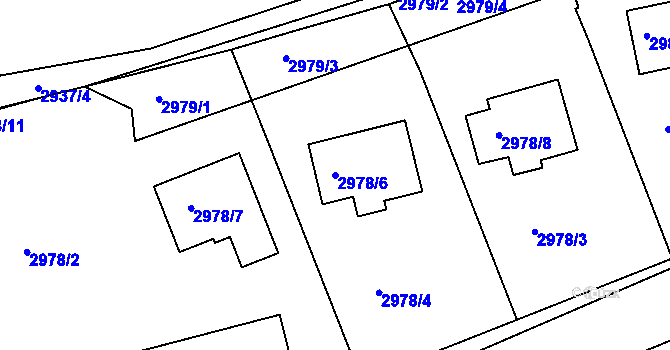 Parcela st. 2978/6 v KÚ Frýdlant nad Ostravicí, Katastrální mapa