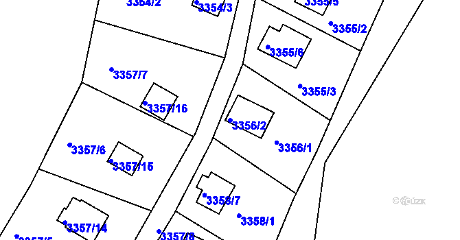 Parcela st. 3356/2 v KÚ Frýdlant nad Ostravicí, Katastrální mapa