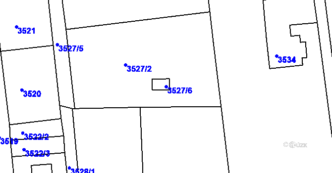 Parcela st. 3527/6 v KÚ Frýdlant nad Ostravicí, Katastrální mapa