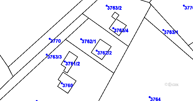 Parcela st. 3762/2 v KÚ Frýdlant nad Ostravicí, Katastrální mapa
