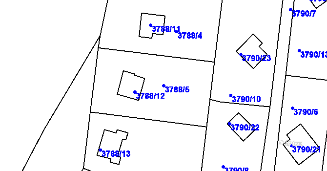 Parcela st. 3788/5 v KÚ Frýdlant nad Ostravicí, Katastrální mapa