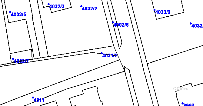 Parcela st. 4031/2 v KÚ Frýdlant nad Ostravicí, Katastrální mapa