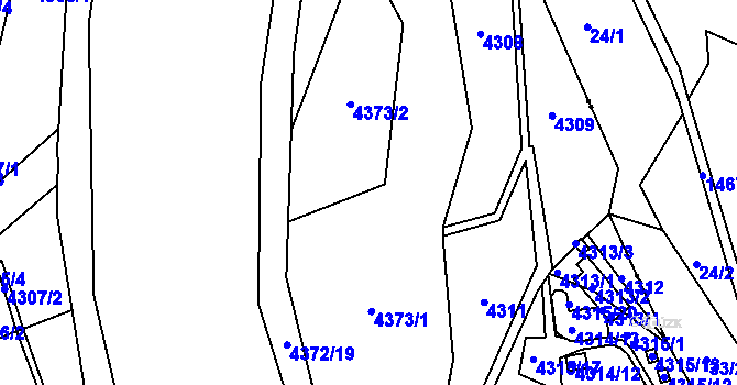 Parcela st. 4373 v KÚ Frýdlant nad Ostravicí, Katastrální mapa