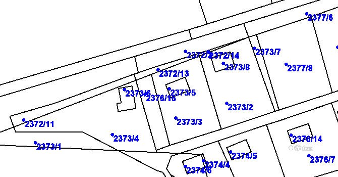 Parcela st. 2373/5 v KÚ Frýdlant nad Ostravicí, Katastrální mapa