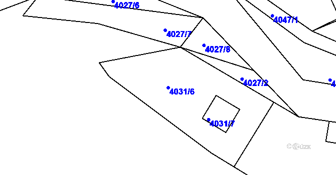 Parcela st. 4031/6 v KÚ Frýdlant nad Ostravicí, Katastrální mapa