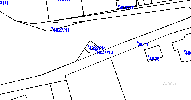 Parcela st. 4027/13 v KÚ Frýdlant nad Ostravicí, Katastrální mapa