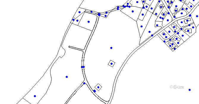 Parcela st. 2335/1 v KÚ Frymburk, Katastrální mapa