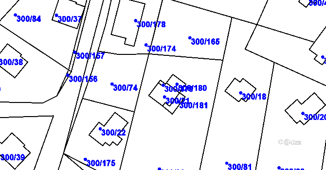 Parcela st. 300/179 v KÚ Frymburk, Katastrální mapa