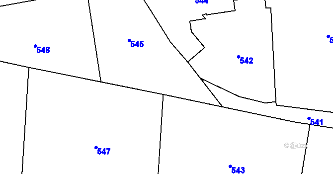 Parcela st. 134/12 v KÚ Tři Studně, Katastrální mapa