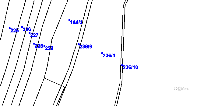 Parcela st. 236/1 v KÚ Kobylí Hlava, Katastrální mapa