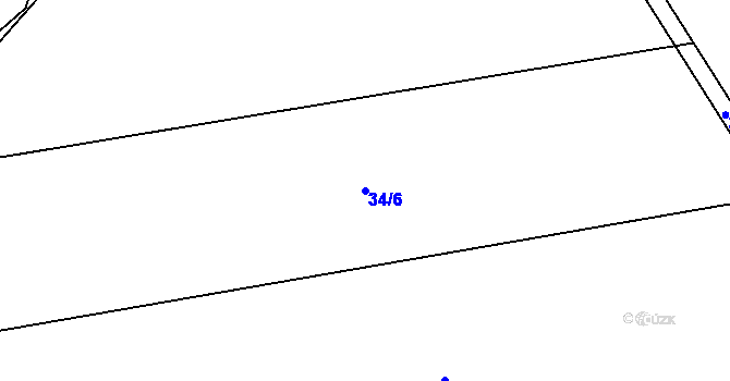 Parcela st. 34/6 v KÚ Kobylí Hlava, Katastrální mapa